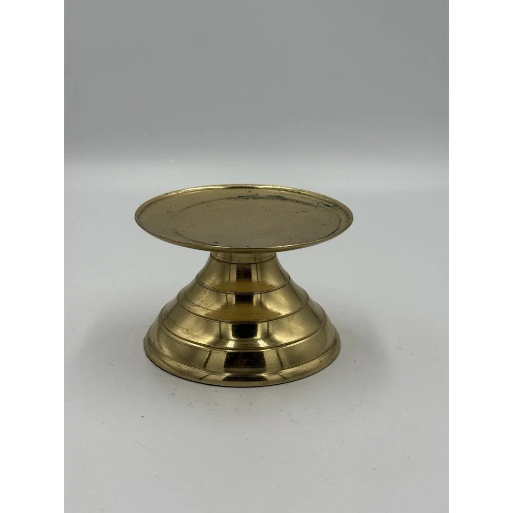 Gold Tone‎ Pillar Candle Holder